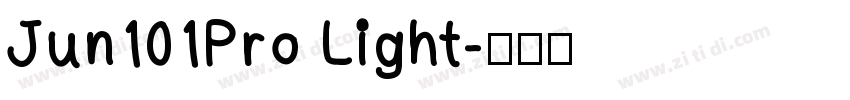 Jun101Pro Light字体转换